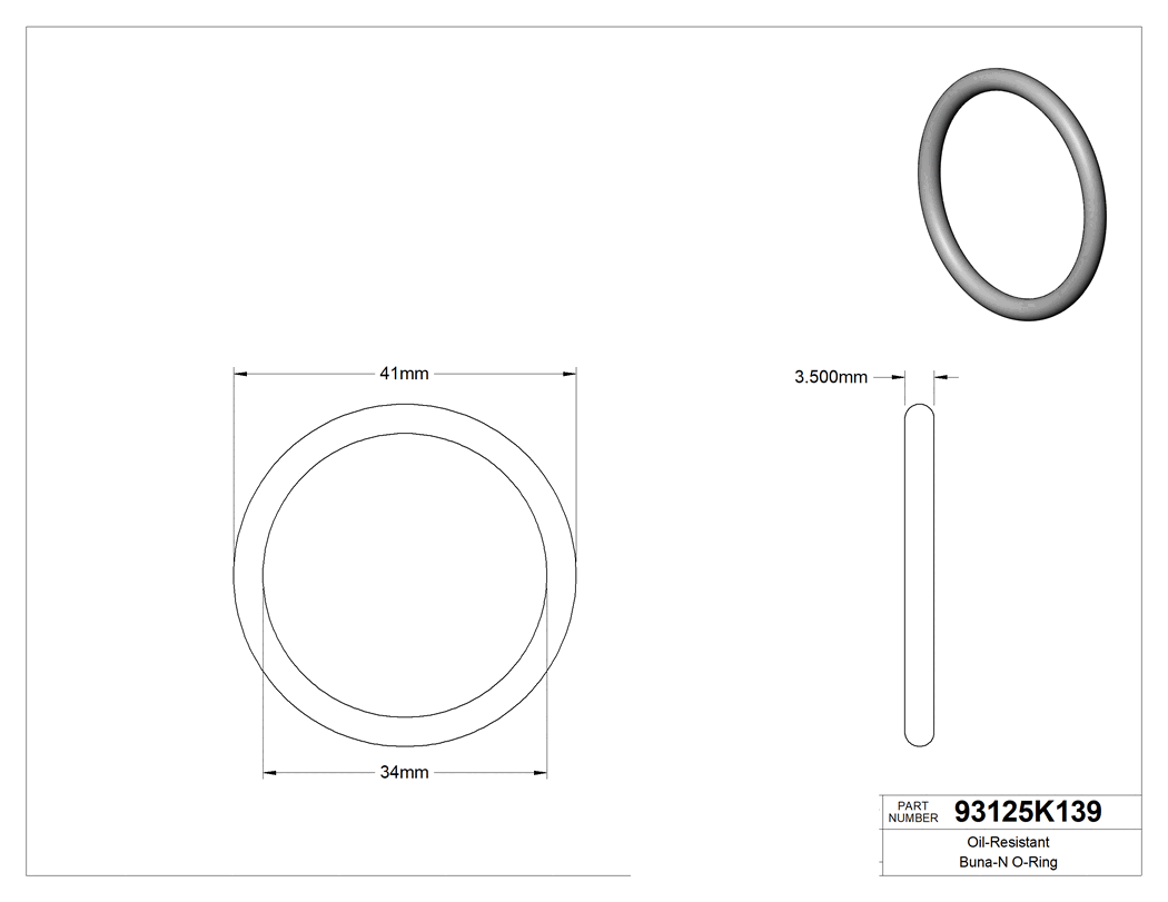 Technical drawing - 93125K139